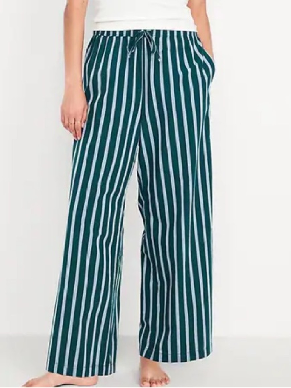 Old Navy Poplin Wide-Leg Pajama Pants
